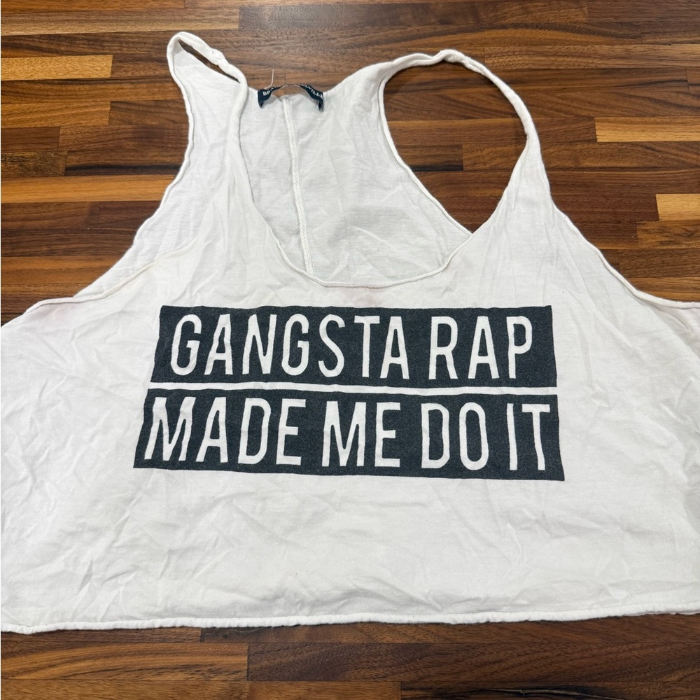 Brandy Melville White Cropped Tank Top